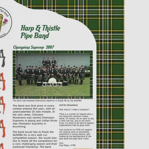 Harp and Thistle Pipe Band