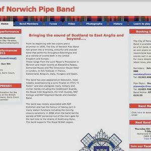 city of norwich pipe band