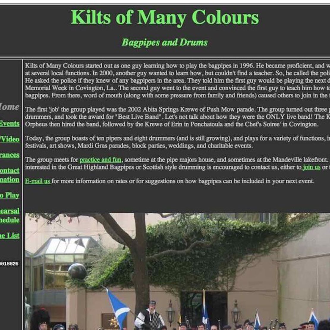 kilts of many colours
