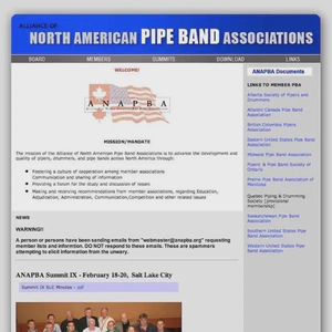 alliance of north american pipe band associations