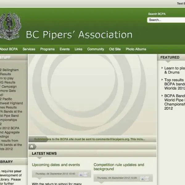 british columbia pipers association