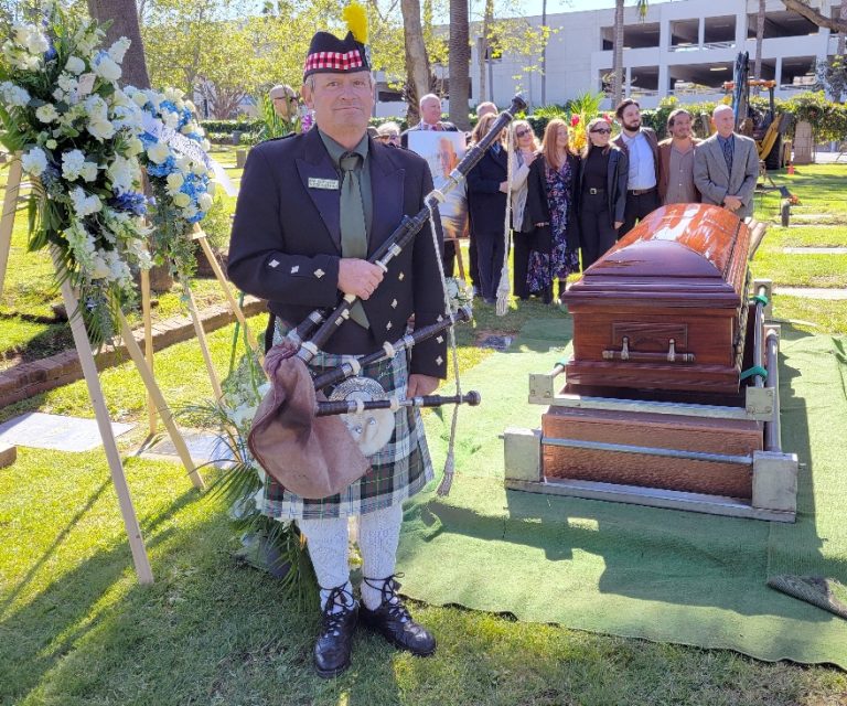 Harry Farrar Performing at a Funeral