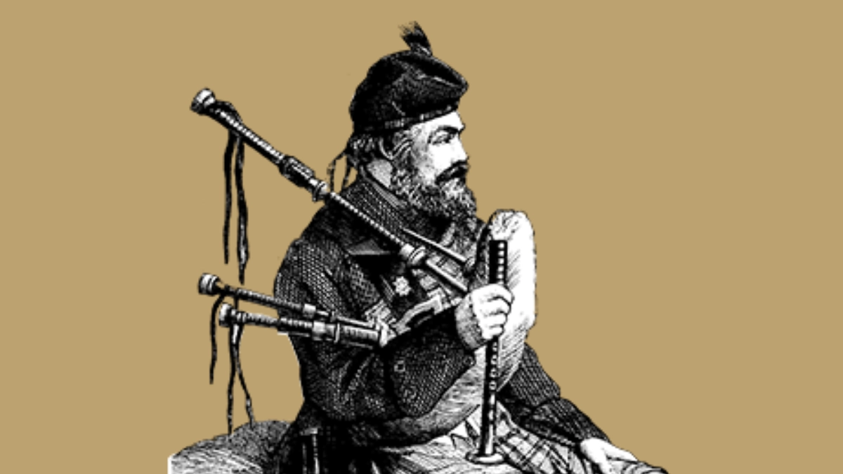 Bagpiper illustration