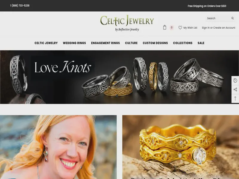 Website preview for www.celticjewelry.com