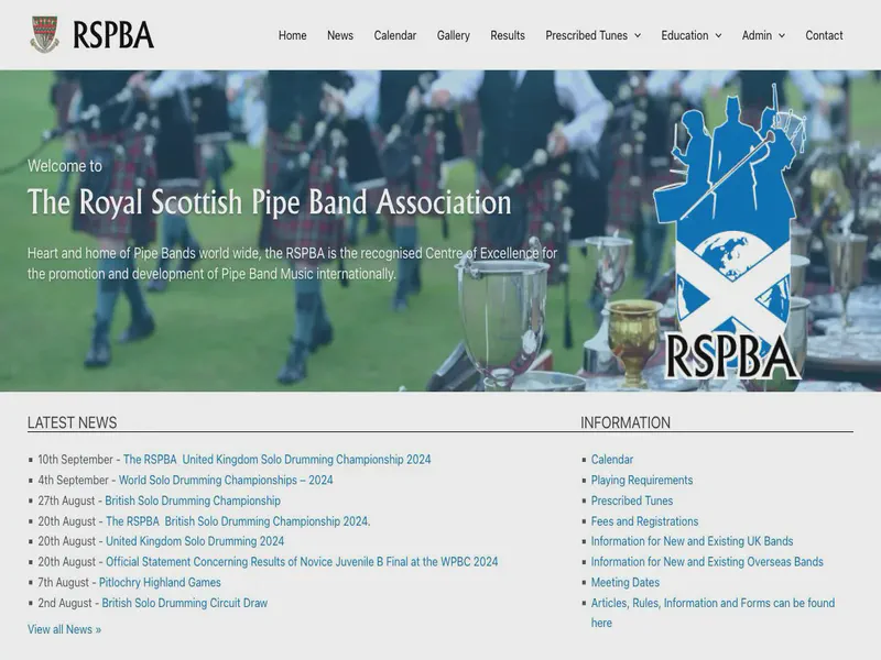 Website preview for www.rspba.org